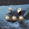 Estilo Coreano Nuevos Pendientes de Perla Blanca Versátiles Pendientes de Diamante de Aleación Accesorios de Joyería Hechos a Mano diy Colgante para Cinturón de Mujer