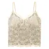 Vendas Diretas de Fábrica Popular Transfronteiriça Sexy Renda Estilo Pura Luxúria Costas Bonitas Top Regata com Bojo para Usar por Cima