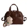 Bolsa Tote Portátil de Gran Capacidad 2025 Nuevo Estilo Coreano Retro para Hombro y Axila para el Trabajo y los Viajes Bolsa Almohada para Mujeres