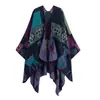 Xale Etnia Yunnan Estilo Outono/Inverno Xizang Yunnan Imitação Caxemira Manto Capa Jacquard Xale para Aquecimento