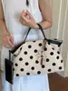 Yuezi 2026 Bolso Nuevo de Verano para Mujer, Diseño de Lunares de Nicho Moderno y Elegante, Bolso Tote Versátil para Hombro