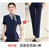 Conjunto de Terno Profissional de Verão Fino de Manga Curta do Fabricante para Mulheres, Uniforme de Recepção de Hotel, Roupas de Trabalho para Esteticista de Joalheria