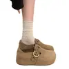 Zapatos Birkenstock de Piel de Vaca Ultra Suaves con Suela Gruesa para Aumentar la Altura para Mujer, Nuevo Modelo 2026, Adecuados para Combinar con Faldas, Mocasines sin Cordones