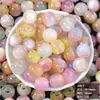 En Stock 12mm 16mm Resina Cuarzo Ahumado Imitación Ojo de Gato Agujero Recto Cuentas Nuevo Estilo Chino Accesorios de Ropa DIY Hecho a Mano