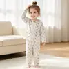 Conjunto de ropa interior térmica de lycra para niños para otoño e invierno, conjunto de dos piezas para casa para niños mayores, ropa interior sin costuras de algodón puro