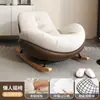 Sala de Estar para Adultos Balcón Individual Hogar Ocio Dormitorio Cómodo Engrosado Silla Mecedora Pingüino Sofá Perezoso Sillón Reclinable para Adultos