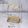 Prateleira de armazenamento para pires de xícara de café de luxo leve, sensação de alta qualidade para colocar xícaras de chá, conjuntos de chá, prateleira de armazenamento, escorredor, pendurar de cabeça para baixo, prateleira para pires de caneca