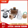 Tapa de perfume de madera maciza, tapa redonda de madera para botella de perfume, tapa de madera para botella de aceite esencial, tapa de repuesto para botella de muestra vacía
