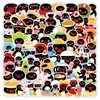 100 Adesivos de Pinguim Desenho Animado Pinguim Fofo Decoração Celular Skate Copo d'Água Caderno Adesivos à Prova d'Água Atacado