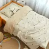Juego de tres piezas de colcha de algodón puro para siesta de niños de jardín de infantes, juego de seis piezas de ropa de cama para bebé para la entrada a la escuela, colchón beanbag calmante
