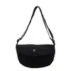 Bolsa Transversal Nova de Lona Leve de Grande Capacidade, Bolsa Mensageira Elegante para o Dia a Dia, Bolsa Simples Casual Feminina, Bolsa de Ombro