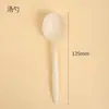Cubiertos desechables para comer, vajilla ecológica, envases para llevar de almidón de maíz, cubiertos para pizza, servilletas de papel