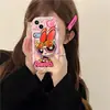 Adecuado para funda de teléfono móvil Apple 16 Iphone17Promax Transparente 14/15 Dibujos Animados Soporte 13 Lindo 11 Niñas