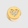 Emanco Carita Feliz Corazón Estrella de Cinco Puntas Dulce y Fresca Cuentas Sueltas Accesorios DIY con Joyería de Diamantes Accesorios de 14K Exportación Venta al por Mayor