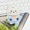 Broche de Conejo de Peluche Lindo Muñeco Suave Lindo Pin para Bolso Caja de Regalo Accesorios para Muñecas Accesorios para el Cabello DIY Accesorios para Ropa