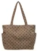 Bolsa tote grande de bolinhas estilo coreano 2026 nova bolsa de ombro única para o dia a dia da mulher bolsa de tecido estilosa feminina