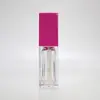 Mingli Envase Cuadrado Transparente Tubo de Brillo de Labios Pet Gran Capacidad Botella de Brillo de Labios Botella para Rellenar Gh211 Fino