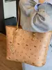 Bolso de mano grande estampado casual, elegante y lindo con temperamento para mujer, bolso de hombro moderno y elegante de alto valor para el trabajo