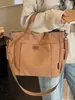Bolso de lona vintage Shuai Mi Jia para mujer, bolso de hombro para mujer con múltiples bolsillos, adecuado para el trabajo y los desplazamientos, bolsa de almuerzo portátil, bolso cruzado casual