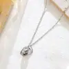 [Aço Titânio] colar de aço titânio de alta qualidade feminino moda luxo leve design de nicho não desbota corrente clavícula joias atacado