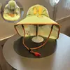 Sombrero de sol para niños, sombrilla de verano, protección UV, ala ancha, sombrero protector para el cuello, lindo sombrero de sol de copa abierta para bebés, unisex