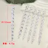 Decoraciones transparentes de copo de nieve de Navidad acrílicas, usadas para arreglos de escena de boda, columnas de carámbanos navideños, adornos de árbol de cristal y colgantes