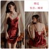 Camisón Guiruo sexy con escote en V profundo y encaje, con almohadillas para el pecho, de malla y volantes, para estar en casa, 4771