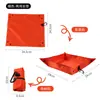 Cojín plegable de doble uso ultraligero, asiento impermeable para exteriores que se puede convertir instantáneamente en una bandeja de almacenamiento, portátil para acampar, picnics y senderismo