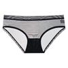 Ropa interior sexy transparente de tiro bajo para mujer, sin costuras, encaje, entrepierna de algodón, transpirable, ultradelgada, malla de puro deseo, calzones para mujer