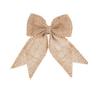 Venda Quente de Fábrica Heshe Laço Artesanal DIY Decoração Borboleta Decoração Natural de Juta Decoração de Natal Feriado