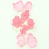 Molde para Galletas de Flor, Molde de Corte de Caricatura de Animal Carnívoro Simulado, Herramienta de Repostería Casera para Principiantes