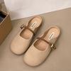 Pantuflas Baotou de verano 2025, informales, sin cordones, a la moda, con tacón bajo, estilo francés