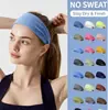 Diadema Deportiva Elástica Sólida, Banda para el Cabello de Yoga que Absorbe el Sudor, Bandana Elástica para Entrenamiento de Carrera