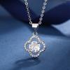 Conjunto de joyería de trébol, elegante collar de pétalos, dulce cadena de clavícula transfronteriza para mujer, pendientes, anillo y pulsera, venta al por mayor