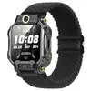 Adecuado para correa de reloj de nailon Little Genius Q2A/Z6Pro, estilo de bucle tejido con hebilla magnética correa de reloj Little Genius