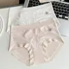 Encaje francés, ligero, lujoso, ropa interior de mujer 100% algodón, cómoda, levanta glúteos, sin costuras, 10A, extralarga, 100% algodón, refuerzo antibacteriano, bragas de triángulo