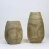Tienda de Decoración para el Hogar Hecha a Mano Jarrón de Madera Maciza Jarrón Artesanal de Madera Jarrón Pequeño Estilo Japonés Adornos para Escritorio Mesa de Té