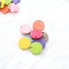 Protección ambiental serie plástica esmerilada redonda estrella cinco puntas accesorios para joyería funda para teléfono móvil accesorios para el cabello anillo para la cabeza pendientes colgante