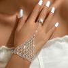 Joyería de Comercio Exterior Sexy Malla Completa de Diamantes Pulsera de Dedo Europea y Americana Nueva Fiesta Fiesta Pulsera