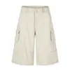 Pantalones de Trabajo Cortos Estilo Retro Americano 11Kn para Hombres y Mujeres, Corte Holgado, Estilo Callejero, Versátiles, Diseño de Patchwork Desconstruido, Shorts Casuales