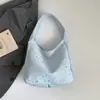 2026 Súper Caliente Galaxia Estrella Puntos Lunares Bolso Casual Moda Estilo Coreano Brillante Centelleante Tote Bolsa Grande Bolso de Hombro Único para Viajar