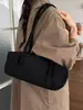 Bolso de Hombro Minimalista Estilo Perezoso de Cuero Suave Boston para Axila, Bolso para Tostadas de Gran Capacidad Retro Moderno Escarchado