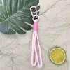 Cordão para chaveiro de macaron, conveniente para carregar, pode ser usado como pingente de bolsa ou porta-chaves, previne a perda, durável e disponível em várias cores