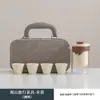 Juego de Té Pequeño para Viaje, Set Pequeño para Uso al Aire Libre, Tetera y Taza Portátil Personal, Taza Portátil de Cerámica de Preparación Rápida