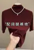 Camiseta negra de cuello alto medio, manga media para mujer, nueva colección otoño/invierno 2026, elegante y ajustada, top de capa base de manga de tres cuartos