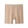 Novedad de verano estilo seda de hielo sin costuras para mujer de cintura alta control de abdomen anti-exposición ajustados shorts de seguridad