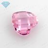 Huagang Gem Coração Rosa Zircônia Cúbica Pedra Solta Tartarugas Duplas Face Xadrez Acessórios de Joias DIY