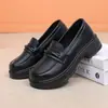 Mocasines retro de estilo francés con suela blanda, puntera cerrada, diseño de estilo británico, nueva colección otoño 2026 para mujer, zapatos casuales slip-on de suela blanda