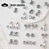 Conejo Oso de Aleación Retro Metálico Accesorios Hechos a Mano Material para Manualidades con Cuentas Colgante Pendientes Joyería Cuentas