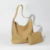 Bolso grande vintage de piel suave para mujer, tipo cubo, informal, tipo tote, sencillo, de gran capacidad, tipo bandolera, moderno